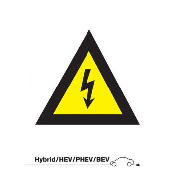 LASER Danger High Voltage Sign (without text)