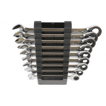 LASER Ratchet Ring Spanner Set AF 9pc