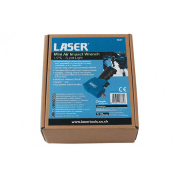 LASER Mini Air Impact Wrech 1/2D Super Light