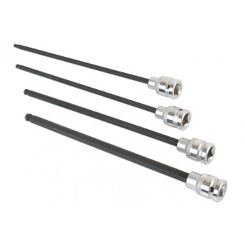 LASER Ball End Hex Bit Set  1/2D 4pc"