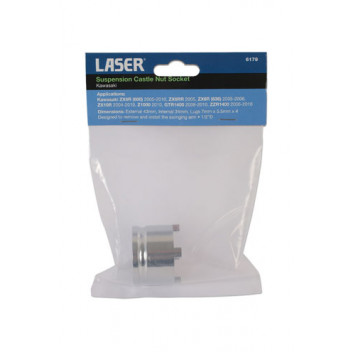 LASER Suspension Castle Nut Socket - Kawasaki