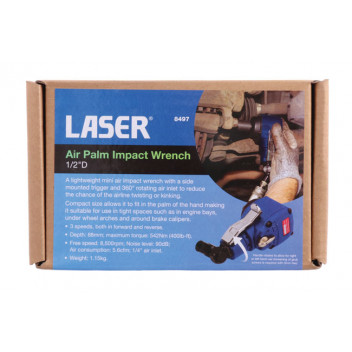 LASER Air Palm Impact Wrench 1/2D"