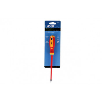 LASER Flat Insulated Screwdriver 5.5 x 125mm