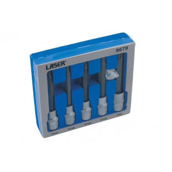 LASER Long Series Torx Plus® Socket Bit Set 1/2 D 5pc"