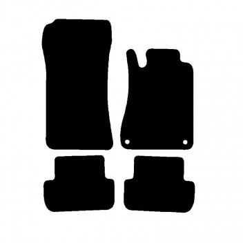 Carpet Mat Set MERC CLK 03> 4PCS (NO CLIPS)