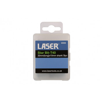 LASER Star Bit - T40 x 8pc