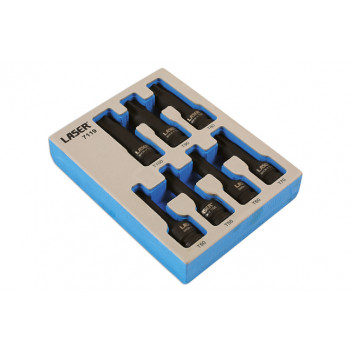 LASER Star Impact Bit Set 1/2D 7pc"