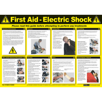 LASER Electric Shock First Aid Poster