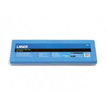 LASER Extension Bar Set 5pc 3/8D"