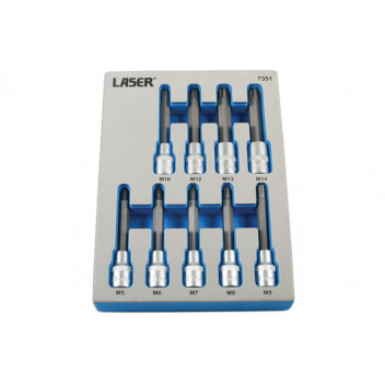 LASER Tamperproof Ribe Bit Set 9pc
