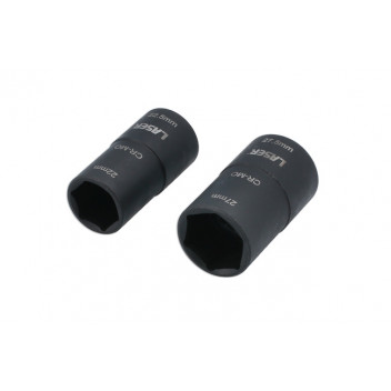 LASER DOUBLE ENDED DAMAGED WHEEL NUT SOCKET SET 2PC
