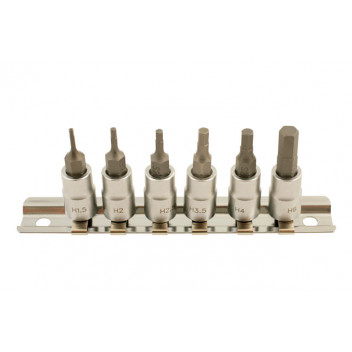 LASER Hex Bit Set 1/4D 6pc"