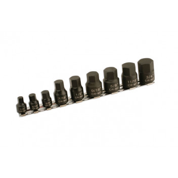 LASER Hex Bit Set (AF) - Low profile 9pc