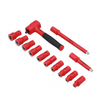 LASER Insulated Socket Set 1/4D 13pc"