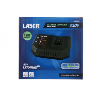 LASER Battery Charger 230V Mains 4 amp with Euro 2 Pin Plug