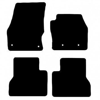 Carpet Mat Set Transit Connect Crew Cab 2016-  4 clips