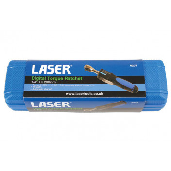 LASER Digital Torque Ratchet 1/4D"