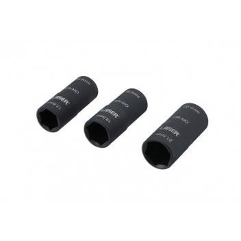 LASER Double Ended Damaged Wheel Nut Socket Set 3pc