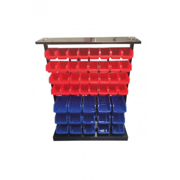 CONNECT 47 Storage Bin System C/W Bins and Metal Rack