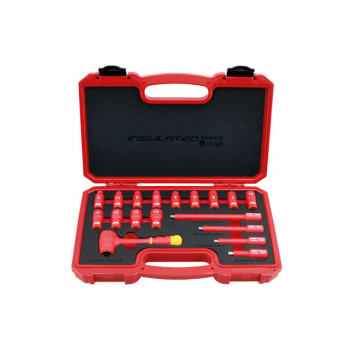 LASER Insulated Socket Set 1/4D 18pc"