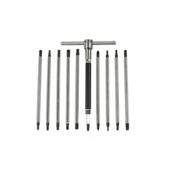 LASER T Handle Double End Screwdriver Set 12pc
