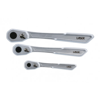 LASER Slim Handle Ratchet Set 1/4D