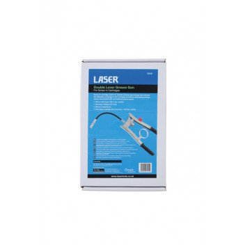 LASER Double Lever Grease Gun for Screw-In Cartridges