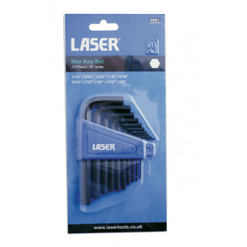 LASER Hex Key Set 10pc