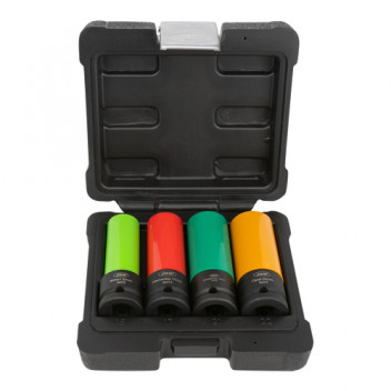 4 Pieces 1/2 Drive Alloy Wheel Impact Socket Set"