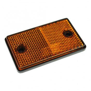 Reflectors Rectangle AMBER 75mm x 46mm Self Adhesive (2)