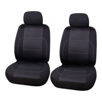Carpoint Seat Cover Set Front Paris 4Pieces Black/Grey