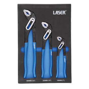 LASER Water Pump Plier Set 3Pc