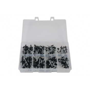 CONNECT Assorted Popular Black Rivets Qty 200 Pcs