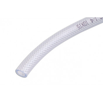 CONNECT Clear PVC Braided Tubing 5mm ID 30metres
