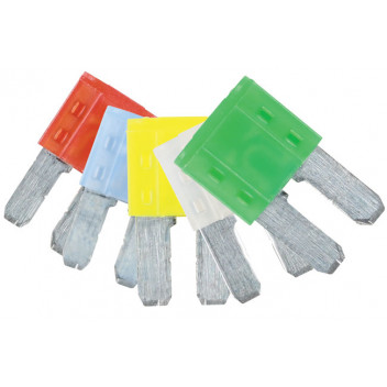 CONNECT Assorted LED MICRO 2 Blade Fuses 10/15/20/25/30 AMP