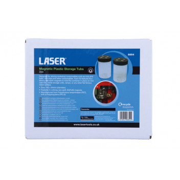LASER MAGNETIC PLASTIC STORAGE TUBS 2PC
