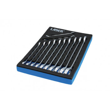 LASER Combination Spanner Set 12pc Metric