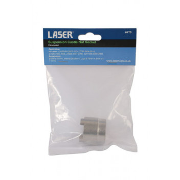 LASER Suspension Castle Nut Socket - Kawasaki