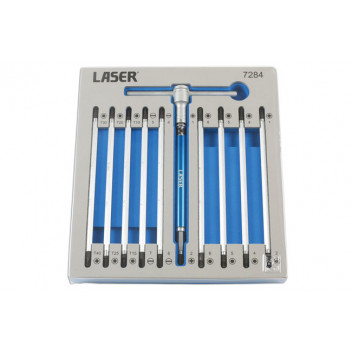 LASER T Handle Double End Screwdriver Set 12pc