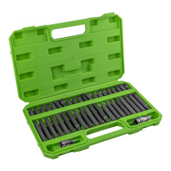 Case With 42 Pieces For Hex 12-Point Torx And Ribe