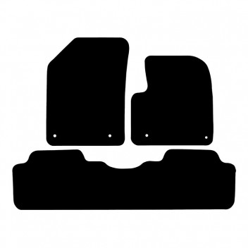 Carpet Mat Set CITROEN C5 2008>  (3 PIECE + 4 CLIPS)
