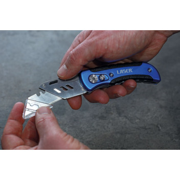 LASER Folding Utility Knife