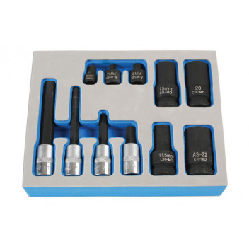 LASER German Vehicle Brake Caliper Socket & Bit Set 11pc