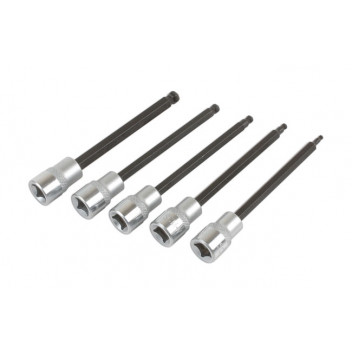 LASER Ball End Hex Bits 120mm 3/8D"