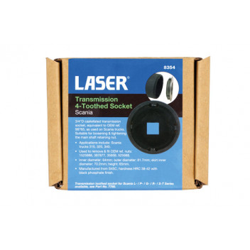 LASER Transmission 4-Toothed Socket - for Scania