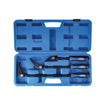 LASER Adjustable Head Pry Bar Set 3pce