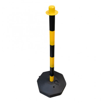 Yellow/Black Plastic Post