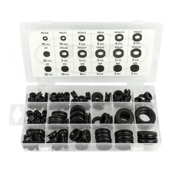 Rubber Grommet Assortment 125Pcs
