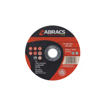 CONNECT Abracs 100mm x 1.0mm Thin Cutting Discs Pack 10