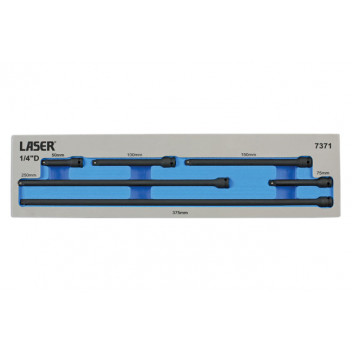 LASER Impact Extension Bar Set  1/4D 6pc"